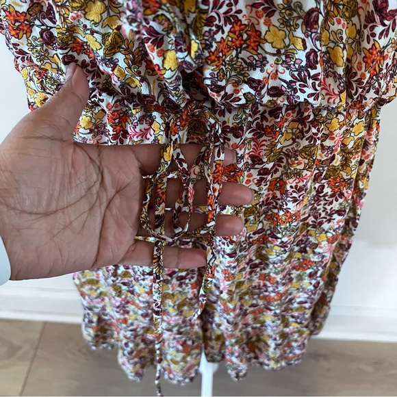 Old Navy Boho Floral Print Ruffle Dress |XL| - Picture 6 of 9